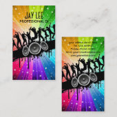 Geschäfts-Karte Party-Leute DJ Visitenkarte (Vorne/Hinten)