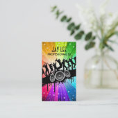 Geschäfts-Karte Party-Leute DJ Visitenkarte (Stehend Vorderseite)