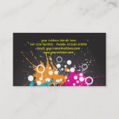 Geschäfts-Karte Party-Leute DJ Visitenkarte (Rückseite)