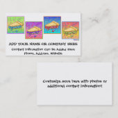 Geschäfts-Karte - Pop-Kunst-Stück der Torte Visitenkarte (Vorne/Hinten)