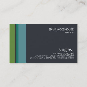 Geschäfts-Karte Single-Nr. 0128 Visitenkarte