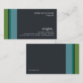 Geschäfts-Karte Single-Nr. 0128 Visitenkarte (Vorne/Hinten)