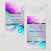 Geschäfts-Karte sprudelt abstrakter Hintergrund Visitenkarte (Vorne/Hinten)