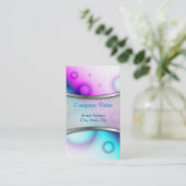 Geschäfts-Karte sprudelt abstrakter Hintergrund Visitenkarte (Stehend Vorderseite)