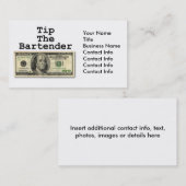 Geschäfts-Karte - TIPP der BARKEEPER! Visitenkarte (Vorne/Hinten)