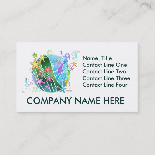 Geschäfts-Karte - unter der SeePop-Kunst Visitenkarte (Vorderseite)