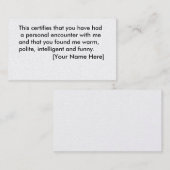 Geschäfts-Karte Visitenkarte (Vorne/Hinten)