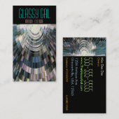 Geschäfts-Karten-abstraktes glasiges Visitenkarte (Vorne/Hinten)