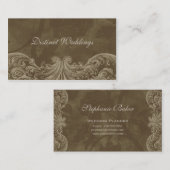 Geschäfts-Karten-Antiken-Rosen, die Planer Brown Visitenkarte (Vorne/Hinten)