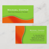 Geschäfts-Karten-berufliche Limone Orange der Visitenkarte (Vorne/Hinten)
