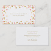 Geschäfts-Karten des Confetti-Party-| Visitenkarte (Vorne/Hinten)