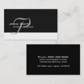 Geschäfts-Karten-elegantes berufliches mit Visitenkarte (Vorne/Hinten)