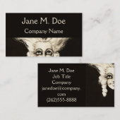 Geschäfts-Karten-französischer Vintager Visitenkarte (Vorne/Hinten)