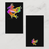 GESCHÄFTS-KARTEN - FROSCH-POP-KUNST VISITENKARTE (Vorne/Hinten)
