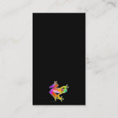 GESCHÄFTS-KARTEN - FROSCH-POP-KUNST VISITENKARTE (Rückseite)