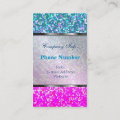 Geschäfts-Karten-Glitzer-Grafik-Hintergrund Visitenkarte (Rückseite)