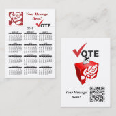 Geschäfts-Karten-Kalender-Arbeits-Party Visitenkarte (Vorne/Hinten)