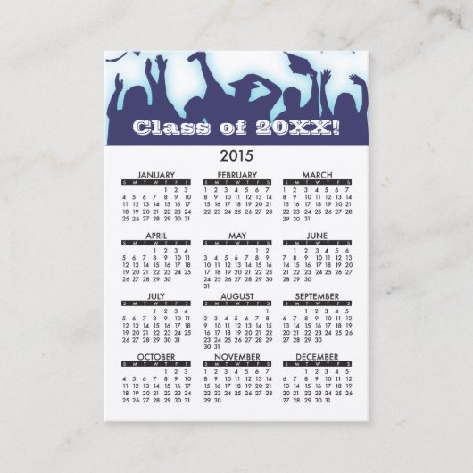 Geschäfts-Karten-Kalender-on-line-Bildung 2015 Telefonnummerkarte (Vorderseite)