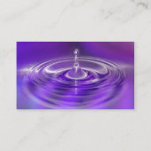 Geschäfts-Karten - lila Wasser-Tropfen Visitenkarte (Rückseite)