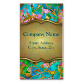 Geschäfts-Karten-Magnet-abstraktes beflecktes mit Magnetische Visitenkarte (Vorderseite Vertikal)