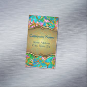 Geschäfts-Karten-Magnet-abstraktes beflecktes mit Magnetische Visitenkarte (Beispiel)