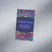 Geschäfts-Karten-Magnet-abstraktes beflecktes mit Magnetische Visitenkarte (Beispiel)