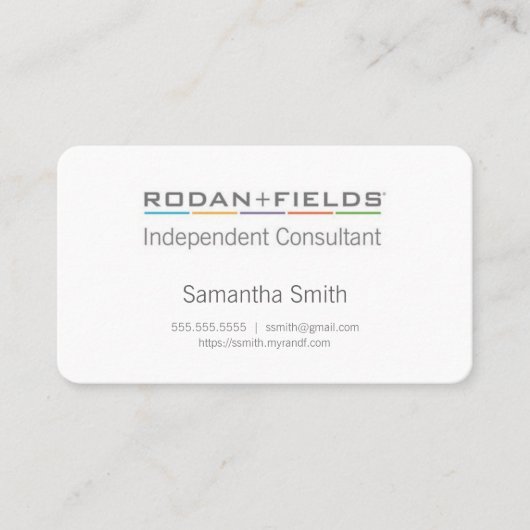 Geschäfts-Karten mit Empfehlungs-Programm Visitenkarte (Vorderseite)