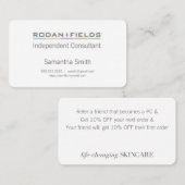 Geschäfts-Karten mit Empfehlungs-Programm Visitenkarte (Vorne/Hinten)