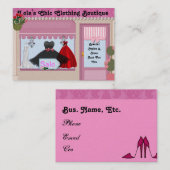 Geschäfts-Karten MODE Chic-Butike Visitenkarte (Vorne/Hinten)