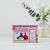 Geschäfts-Karten MODE Chic-Butike Visitenkarte (Stehend Vorderseite)