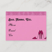 Geschäfts-Karten MODE Chic-Butike Visitenkarte (Rückseite)