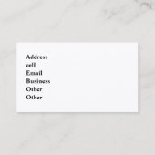 Geschäfts-Karten-Motorrad-Rad Visitenkarte (Rückseite)