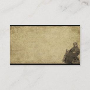 Geschäfts-Karten Ol Damen-In Her Chair- Prim Visitenkarte