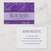 Geschäfts-Karten Purple Modern Large CEO Company Visitenkarte (Vorne/Hinten)