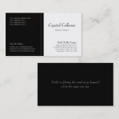 Geschäfts-Karten-Schablone - Dunkelheit - Visitenkarte (Vorne/Hinten)