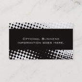 Geschäfts-Karten-Schablone ** Pop-Kunst 4 Visitenkarte (Rückseite)