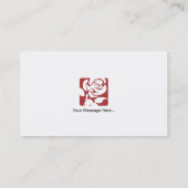 Geschäfts-Karten-Schablonen-Arbeits-Party Visitenkarte (Rückseite)