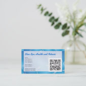 Geschäfts-Karten-Schablonen-Blau-Wellness-Center Visitenkarte (Stehend Vorderseite)