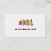 Geschäfts-Karten-Schablonen-grundlegende Bildung Visitenkarte (Rückseite)