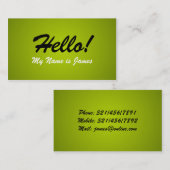 Geschäfts-Karten Visitenkarte (Vorne/Hinten)