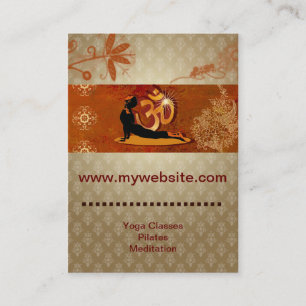 Geschäfts-Karten-Yoga-Meditation Pilates coachte Visitenkarte