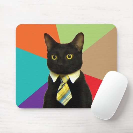Geschäfts-Katze Mousepad Meme (Mit Mouse)
