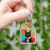 Geschäfts-Katzen-Schlüsselanhänger Schlüsselanhänger (Hand)