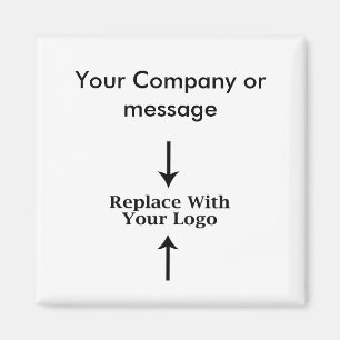 Geschäfts-leere Logo-Schablone Magnet