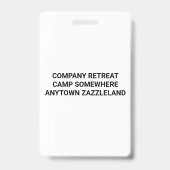 Geschäfts-Logo-Foto-Team-Gebäude-Geschenke VIP Ausweis (Rückseite)