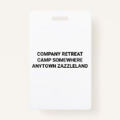 Geschäfts-Logo-Foto-Team-Gebäude-Geschenke VIP Ausweis (Rückseite)