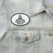 Geschäfts-Logo wählen Ihr Farbkundenspezifisches Namensschild (Beispiel)