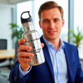 Geschäfts-Logo-Wasser-Flaschen Edelstahlflasche