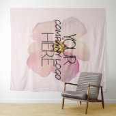 Geschäfts-Messen-Logo-Hintergrund Custom Company Wandteppich (Beispiel (Horizontal))