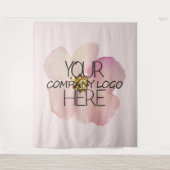 Geschäfts-Messen-Logo-Hintergrund Custom Company Wandteppich (Vorderseite)